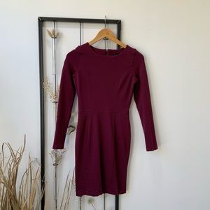 Mini long sleeve dress
